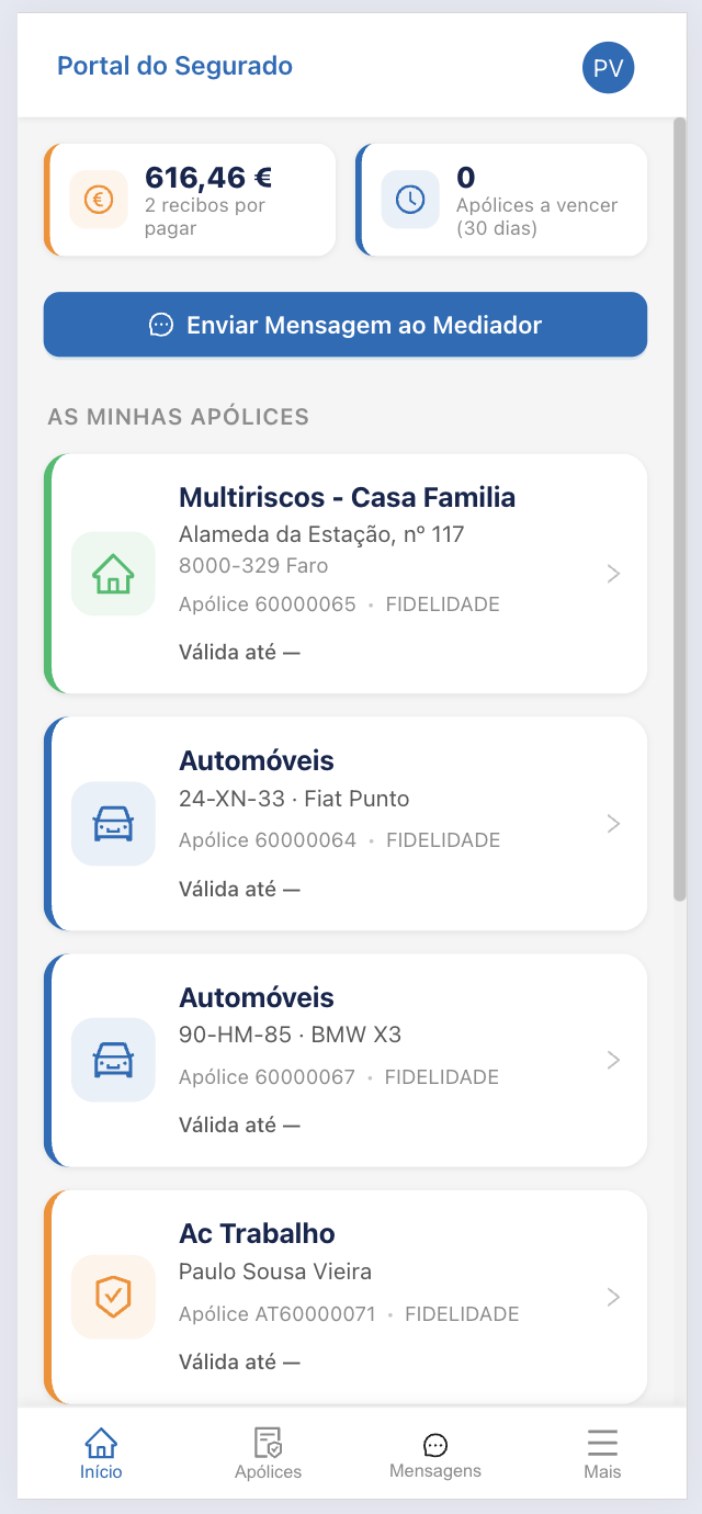 App do Segurado (Cliente)